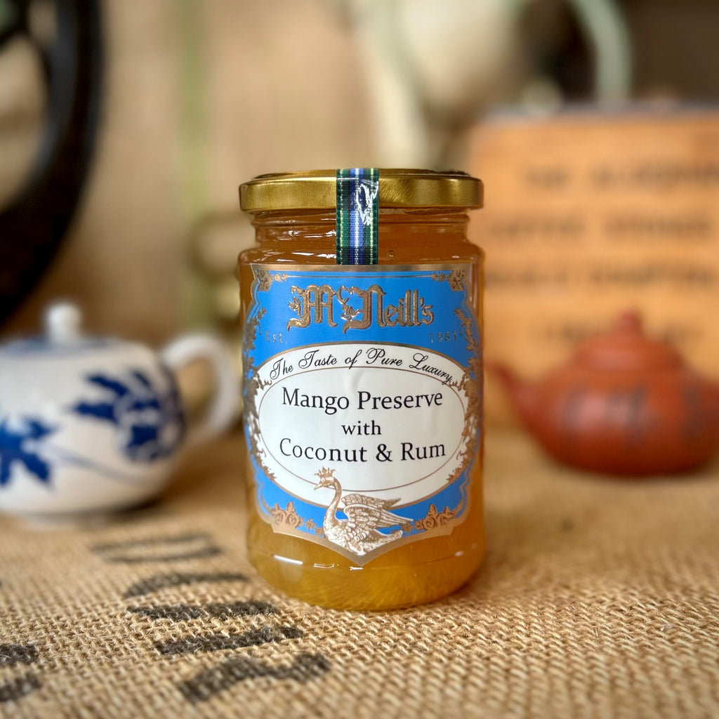 jam preserve mango coconut rum
